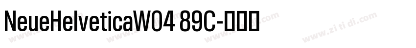 NeueHelveticaW04 89C字体转换